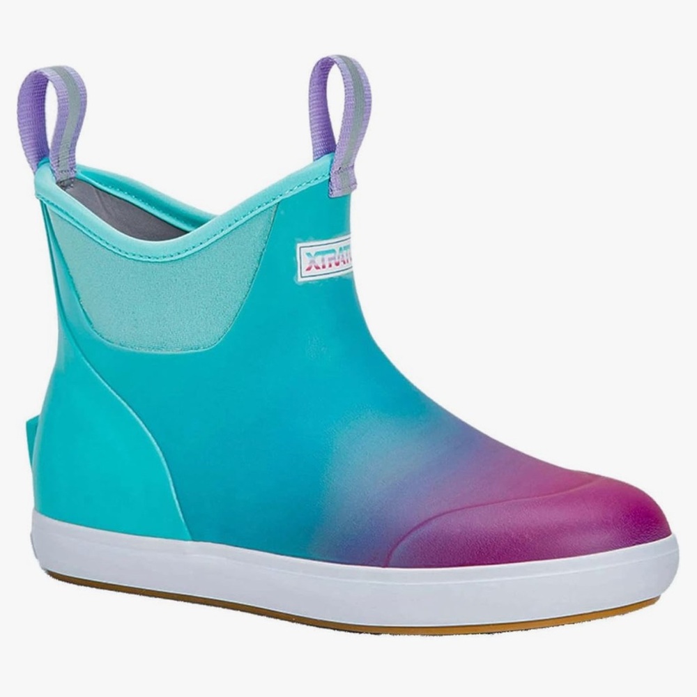 Xtratuf Womens Ankle Deck Boot Blue Aurora Size 8